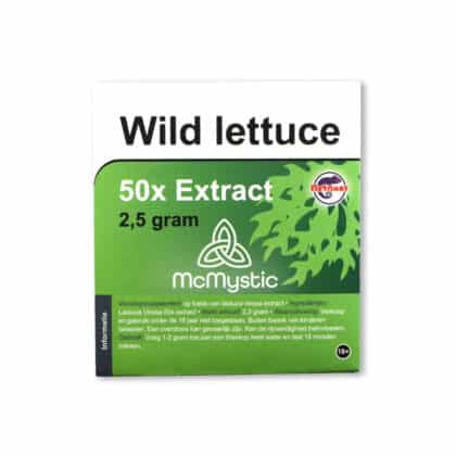 Wild lettuce 50x 2,5 gram Front view McMystic