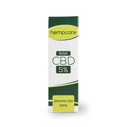 Raw Hempcare CBD 5% 30ml doosje vista frontal