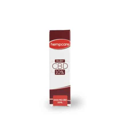 Ruby Hempcare 10% 10ml Doosje vista frontal.jpg