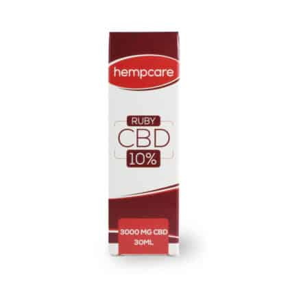 Ruby Hempcare 10% 30ml doosje vista frontal