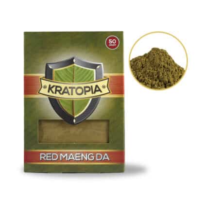 Red Maeng Da Kratom Vorderansicht + Inhalt Kratopia